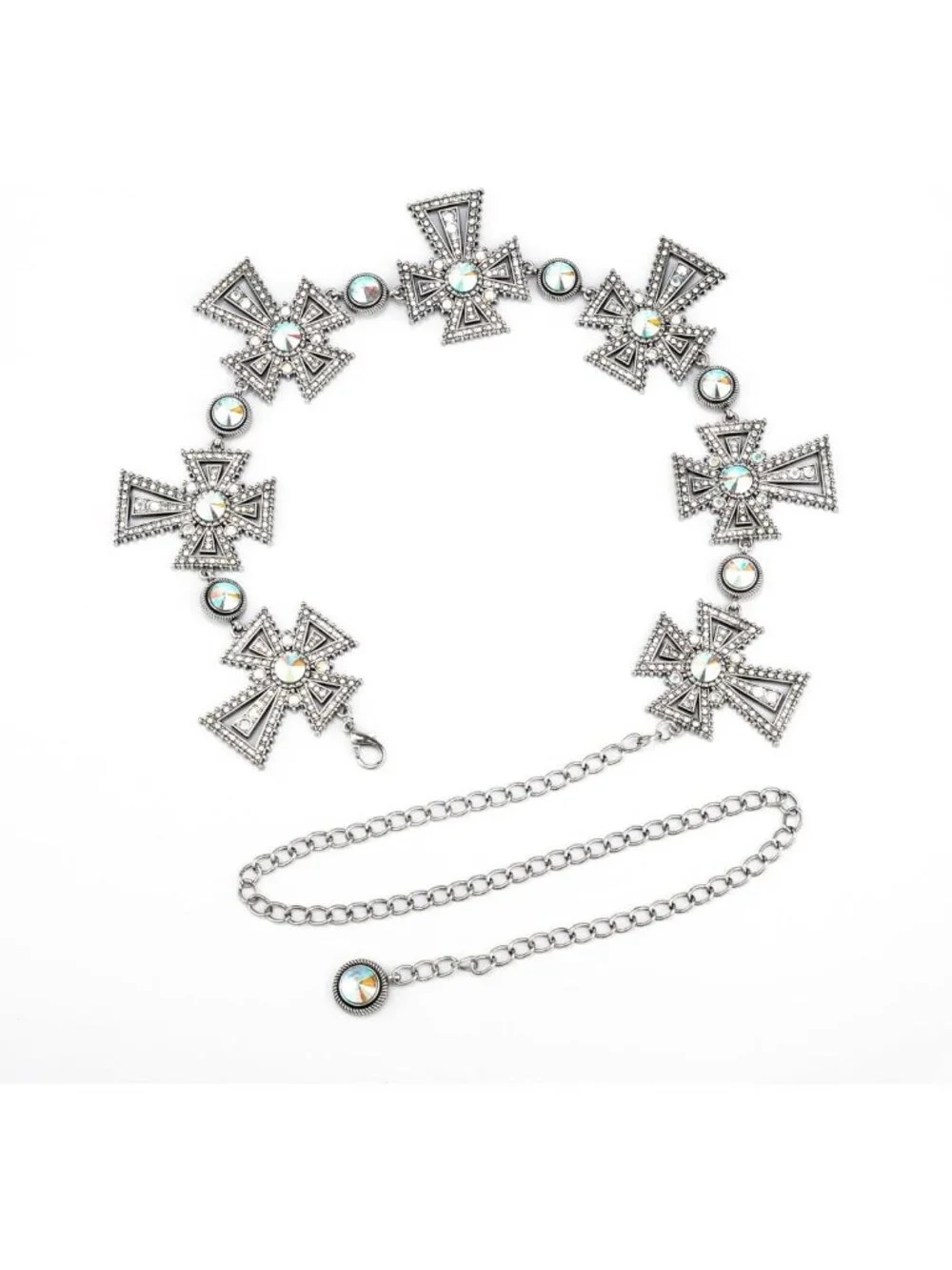 Stylish Western Metal Concho Belt for Women | Adjustable Cowgirl Waist Chain
